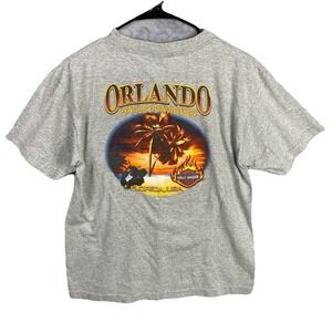 Harley Davidson Men's T-Shirt Orlando Florida 2004 USA Size Extra Large XL